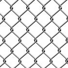 ダイヤモンドのパターン・チェーン リンク黒のビニールの塀のジグザグ形は金網6のゲージを形づける